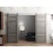 Sartodoors Sturdy Dbl Barn Door 48 x 80in, Nebraska Grey W/ Frosted Glass, SS 13FT Rail Hangers Heavy Set QUADRO4445DB-S-NEB-48 - alternate 7